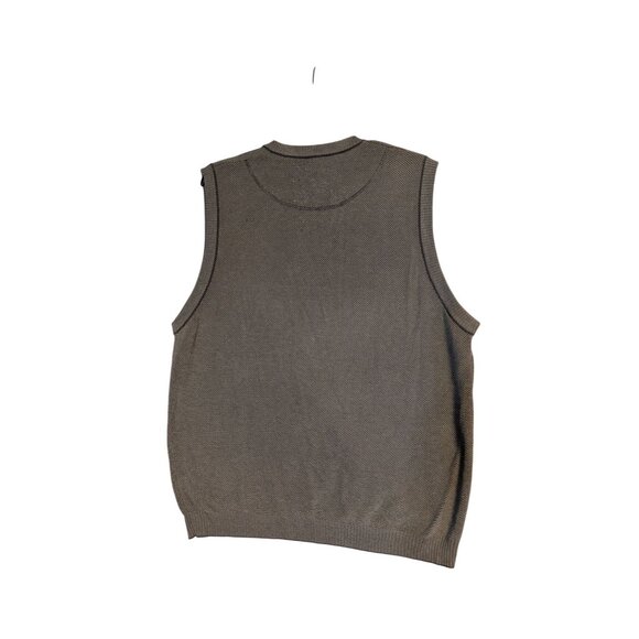 Cutter & Buck Mens Brown V-Neck Sweater Vest L 60% Cotton 40% Rayon Casual - Picture 4 of 5